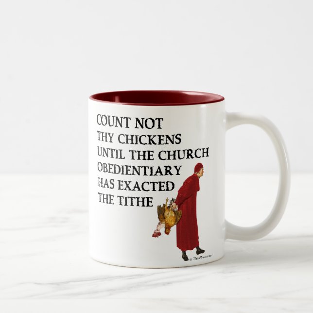 Count Not Thy Chickens Mug (Right)