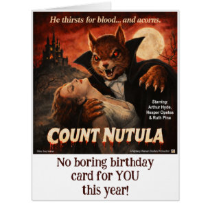 Count Nutula Retro Movie Parody Cards