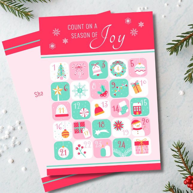 Count On A Season Of Joy Christmas Countdown Pink (Creator Uploaded)