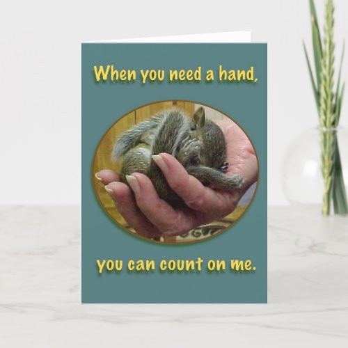 Count on Me Card