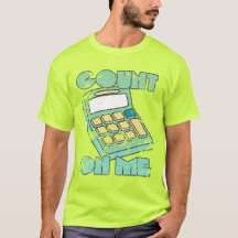 Count on Me Retro Calculator Vintage Faded Look