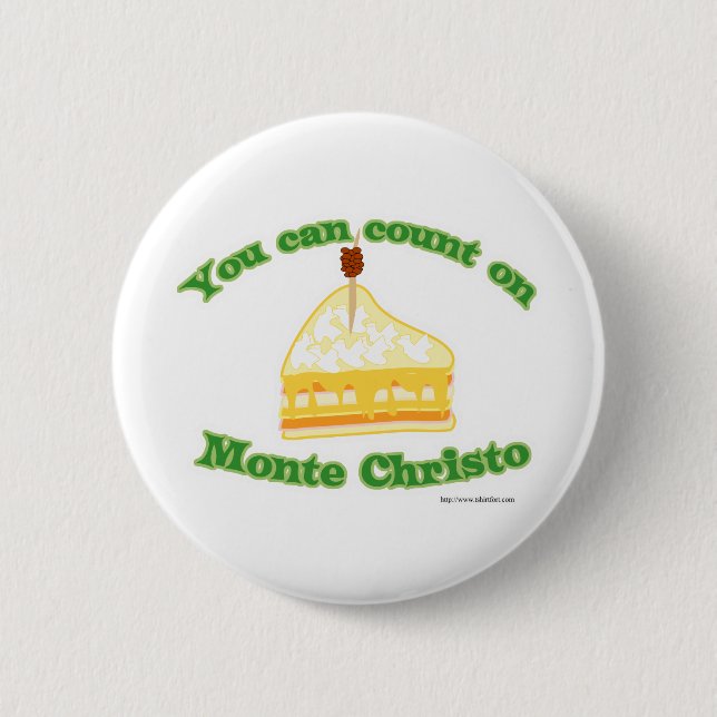 Count on Monte Christo Button (Front)