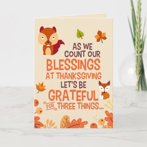 Count our Blessings Card