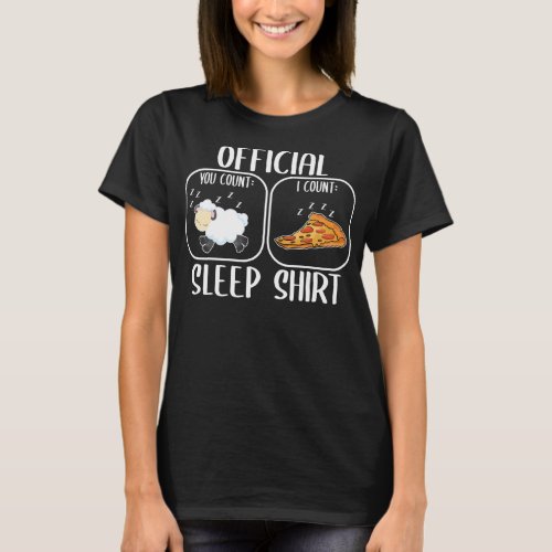 Count Sheep Pizza Sleepshirt T_Shirt