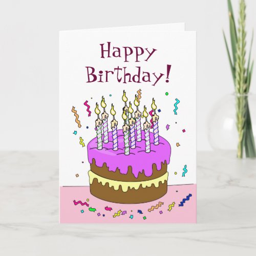 Count the Candles Birthday Cake Card