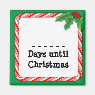 Count the Days Until Christmas Magnet