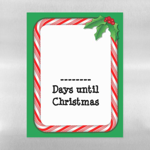 Count the Days until Christmas Magnetic Dry Erase Sheet