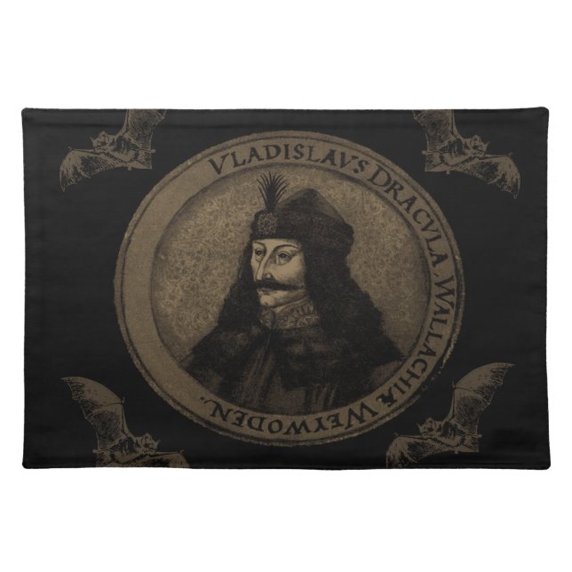 Count Vlad Dracula Cloth Placemat (Front)