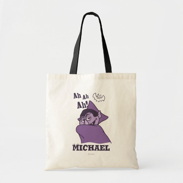 Count von Count - Ah Ah Ah! | Add Your Name Tote Bag (Front)