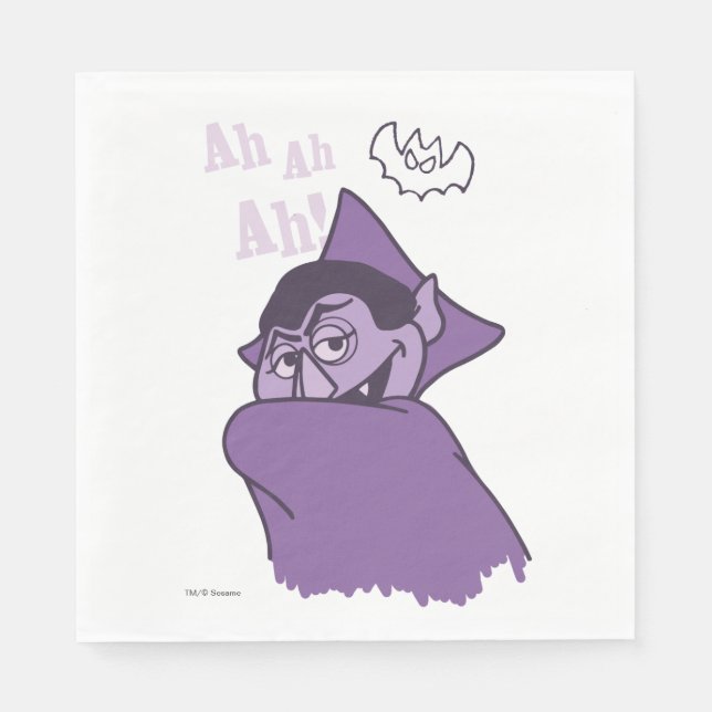 Count von Count - Ah Ah Ah! Napkins (Front)