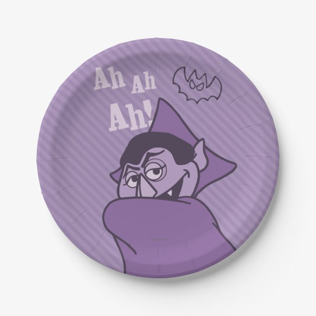 Count von Count - Ah Ah Ah! Paper Plates (Front)