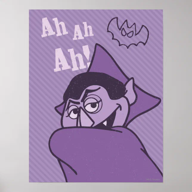 Count von Count - Ah Ah Ah! Poster | Zazzle
