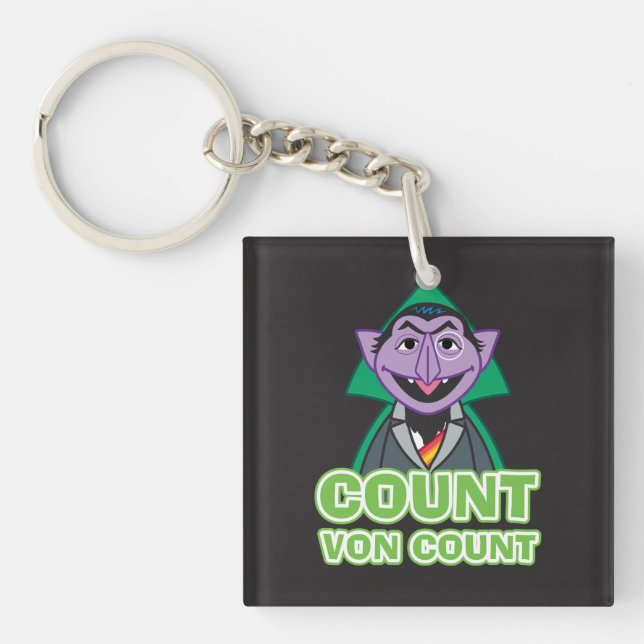 Count von Count Classic Style 2 Keychain (Front)