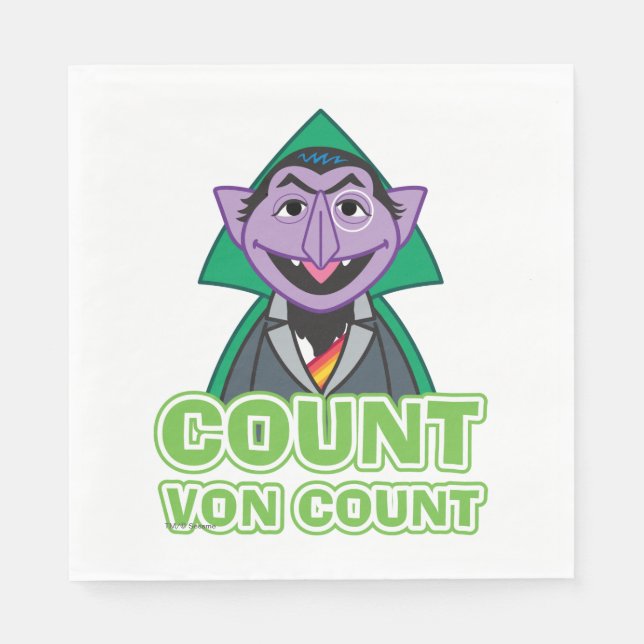Count von Count Classic Style 2 Paper Napkins (Front)