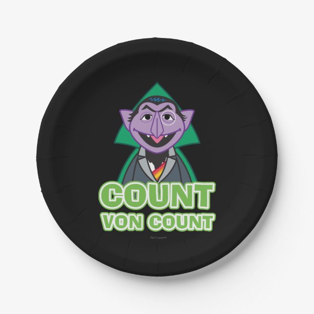 Count von Count Classic Style 2 Paper Plates (Front)