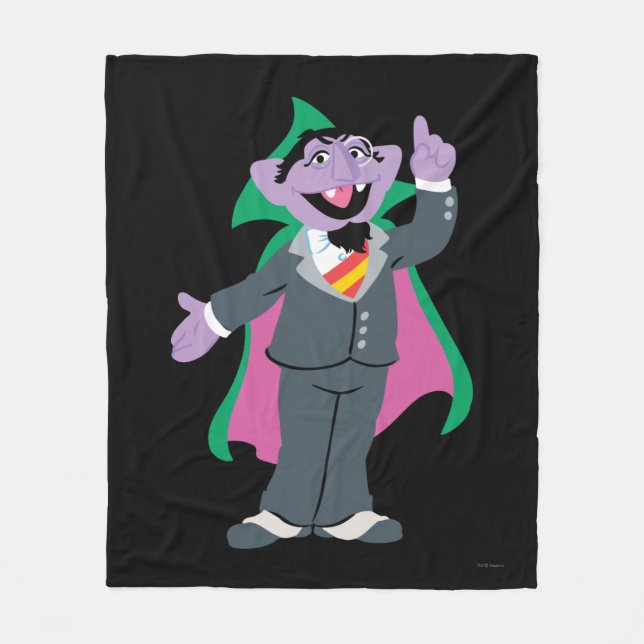 Count von Count Classic Style Fleece Blanket (Front)