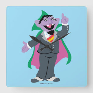 Count von Count Classic Style Square Wall Clock
