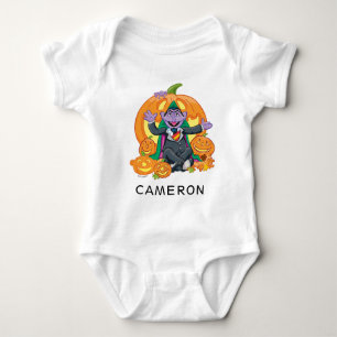 Count von Count Halloween Pumpkins Baby Bodysuit