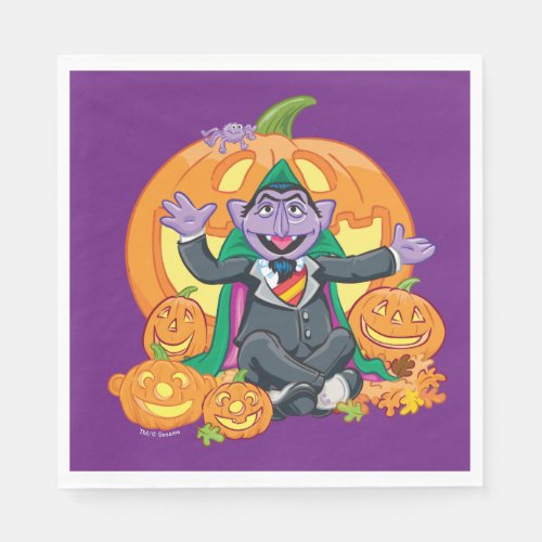 Count von Count  Halloween Pumpkins Napkins