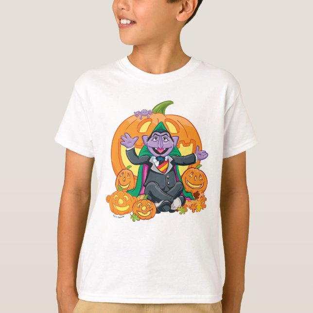 Count von Count | Halloween Pumpkins T-Shirt (Front)