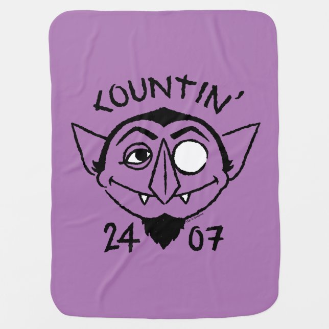 Count von Count Skate Logo - Countin' 24/7 Baby Blanket (Front)