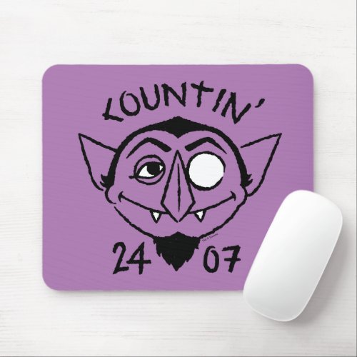 Count von Count Skate Logo _ Countin 247 Mouse Pad