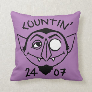 Count von Count Skate Logo - Countin' 24/7 Throw Pillow