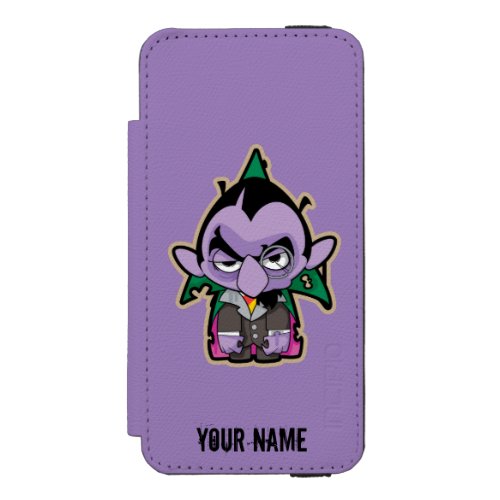 Count von Count Zombie  Add Your Name iPhone SE55s Wallet Case