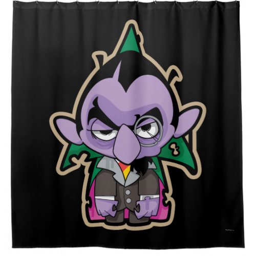 Count von Count Zombie Shower Curtain