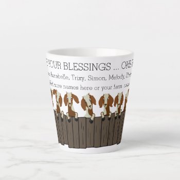 Count Your Blessings Boer Goats Latte Mug by getyergoat at Zazzle