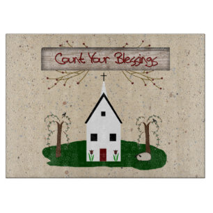 Count Your Blessings Church Cutting Board