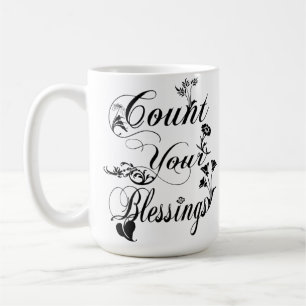 Count Your Blessings Custom Mug