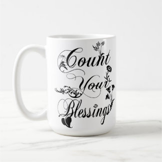 Count Your Blessings Custom Mug