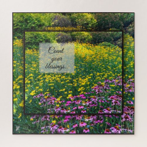 Count Your Blessings Daisies Jigsaw Puzzle