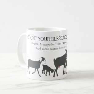 Count Your Blessings for GOAT LOVERS Coffee Mug