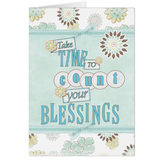 Count your Blessings Gretting Cards (Front)