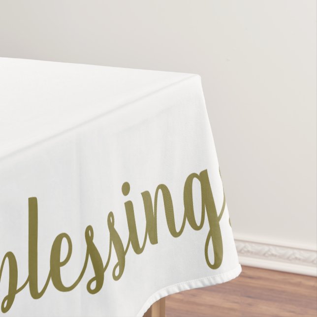 Count your blessings holiday Thanksgiving decor Tablecloth (In Situ)