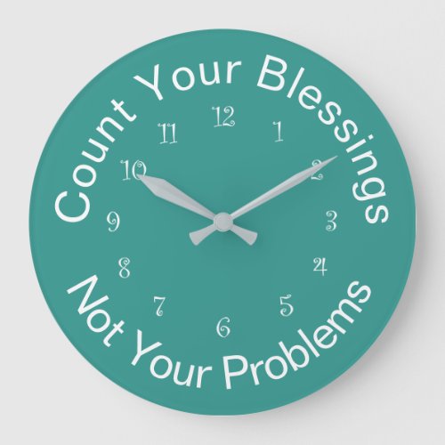 Count Your Blessings Inspirational Wall Clocks