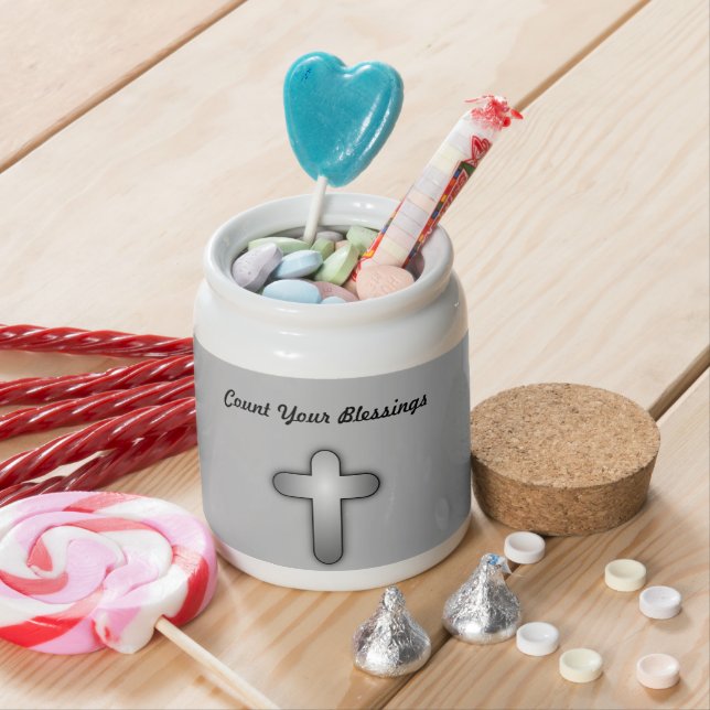 Count Your Blessings Jar Expression Thankful (In Situ)