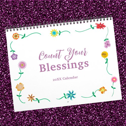 Count Your Blessings Journaling 12_Month Calendar