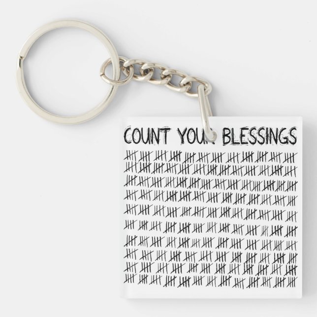 Count Your Blessings Keychain (Front)