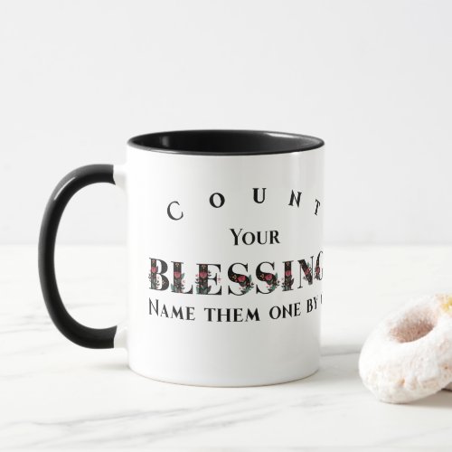 Count Your Blessings Name Them One By One Fall Mug