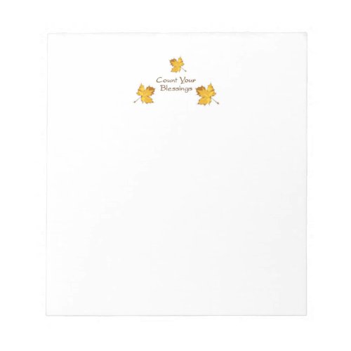 Count Your Blessings Notepad