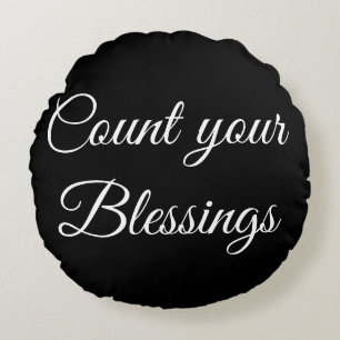 Count your blessings pillow