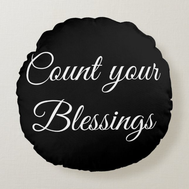 Count your blessings pillow (Front)