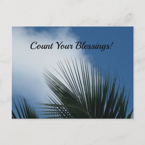 Count Your Blessings Postcard