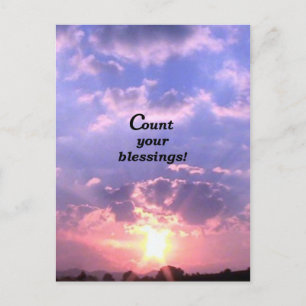 Count Your Blessings! Postcard