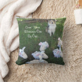 Count Your Blessings Sheltie and Sheep Throw Pillow (Blanket)