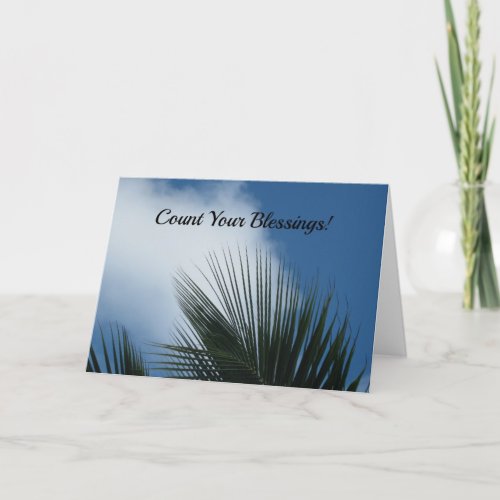Count Your Blessings Thank You Card