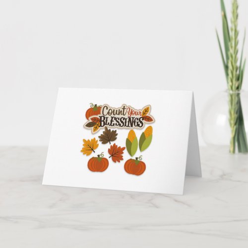 COUNT YOUR BLESSINGS THANKSGIVING CARD